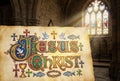 Jesus Paper Inside Church